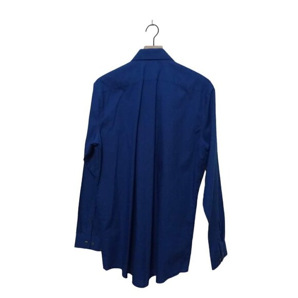 J. Ferrar Royal Blue Slim Fit Button Down Dress Shirt Sz L - Picture 3 of 8